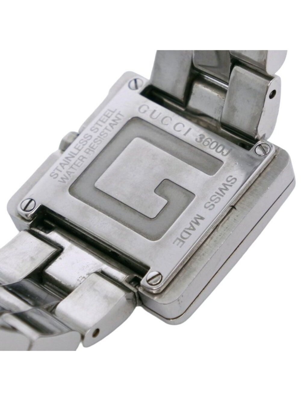 Gucci Watch Stainless Steel Quartz Analog Display Boys Black Dial - Picture 8 of 9